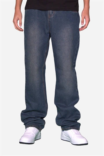 Fraizer - Teens - Baggy Jeans - Blue Dirty Wash